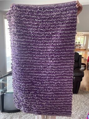 30x50 inch target rug - purple